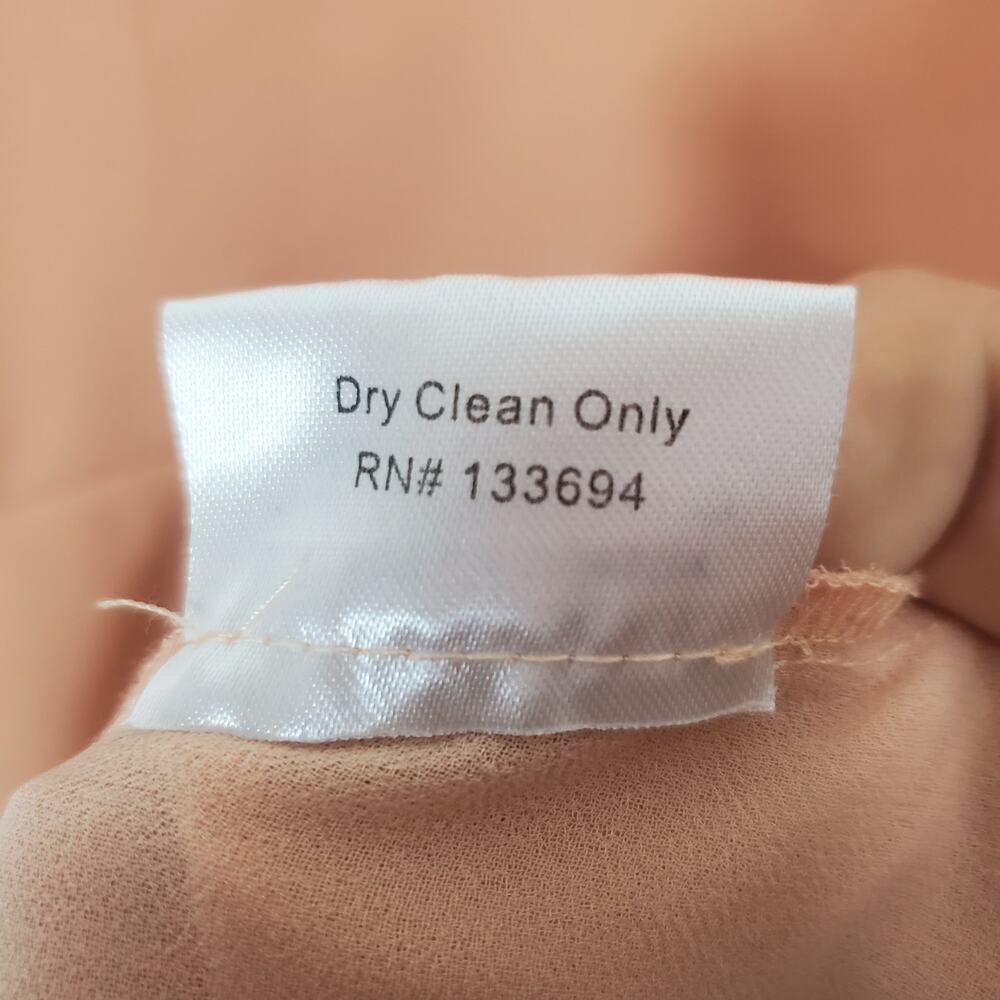 Anthropologie Paper Crown Covilha dress medium peach tie strap - Picture 6 of 9